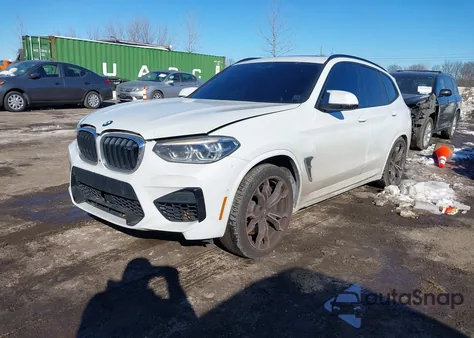 2021 BMW X3 M z USA, uszkodzony, nr VIN 5YMTS0C01M9G88542